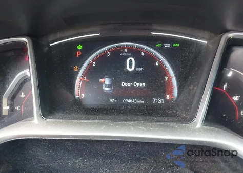 2019 Honda Civic Sport из США, поврежденный, VIN 2HGFC2F86KH587587